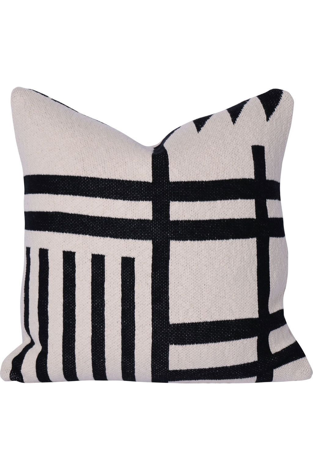 Cotton Knit Cushion - Monochrome